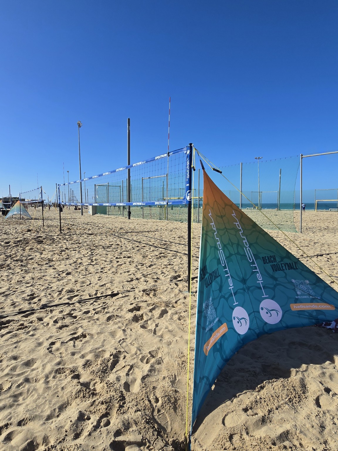 HeliSands beach volleyball courts at Parque Desportivo do Atlântico in Costa da Caparica